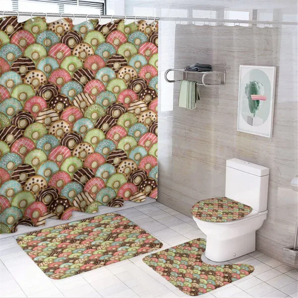 Tasty Breakfast on a shower curtain