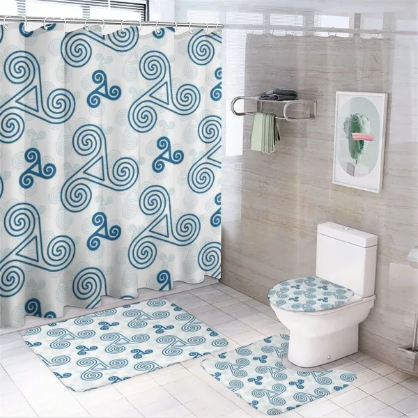 Triskel Celtic Art on a shower curtain