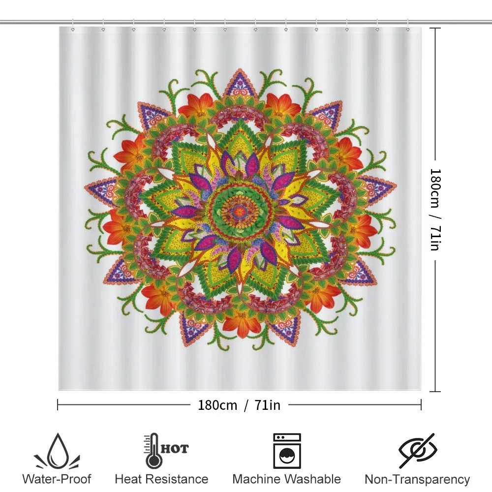 Vibrant Floral Mandala — Detail 2