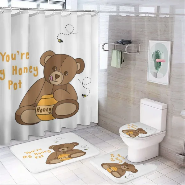 You're My Honey Pot Bear on a shower curtain
