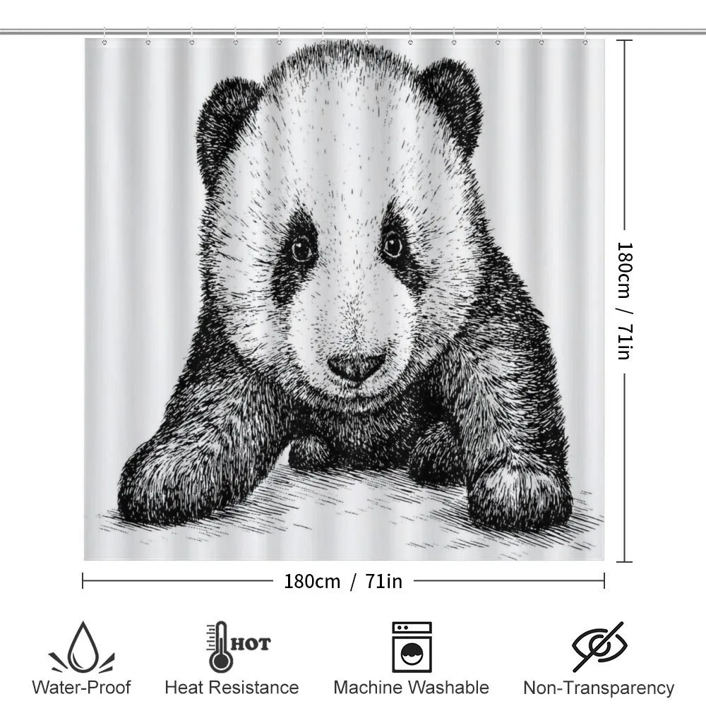 Baby Panda Bear Sketch — Detail 2