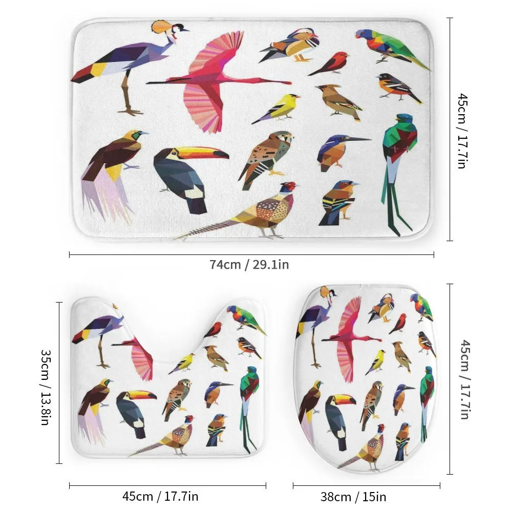 Bird Set Poly Design — Detail 1