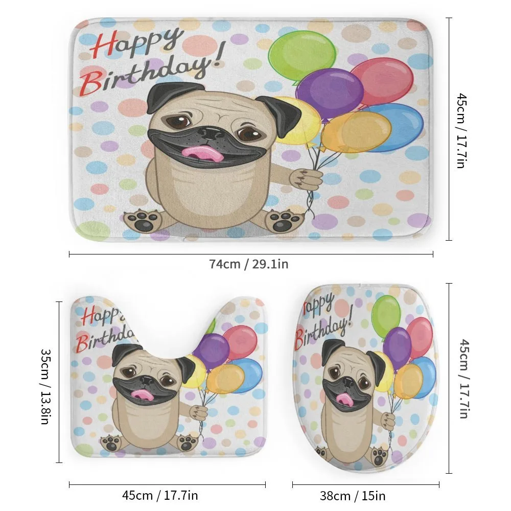 Birthday Pug Dog — Detail 1