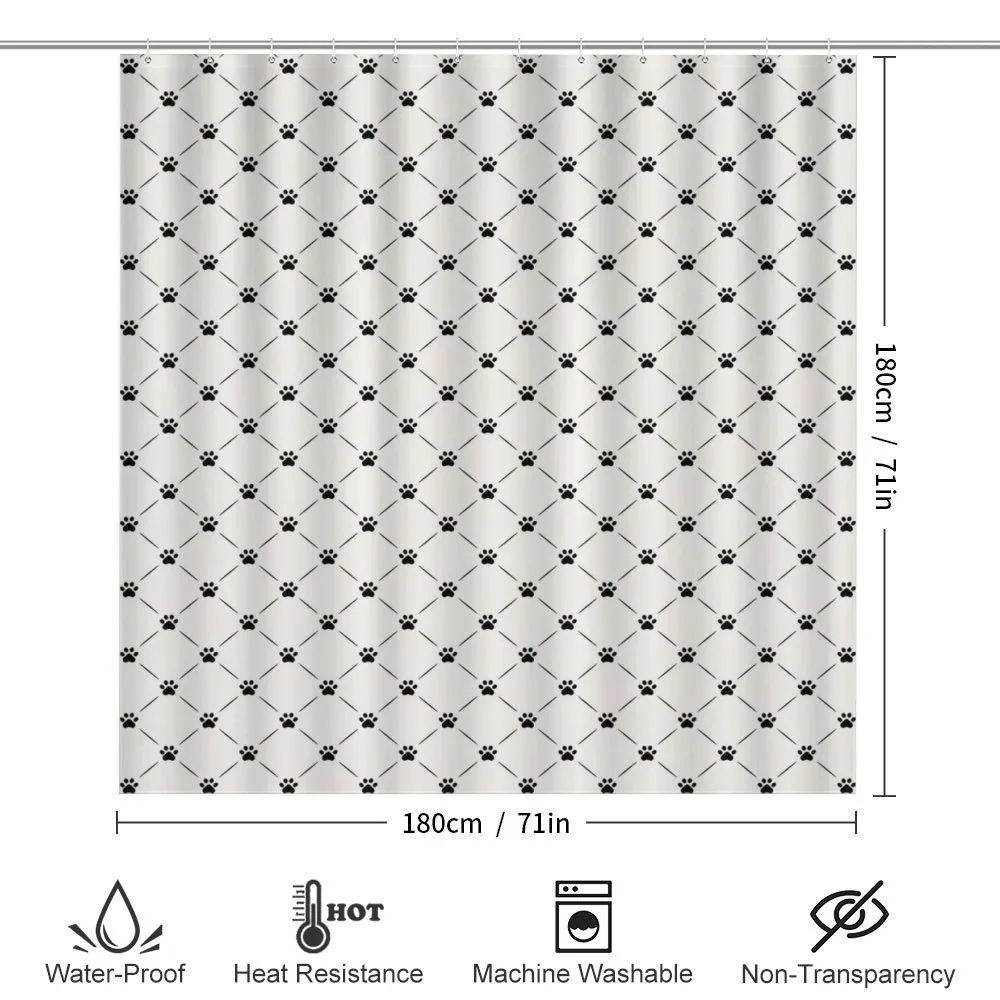 Checkered with Paw Prints — Detail 2