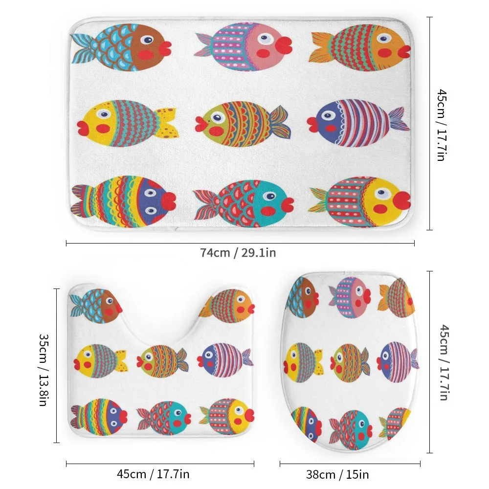 Folkloric Fish Family — Detail 1
