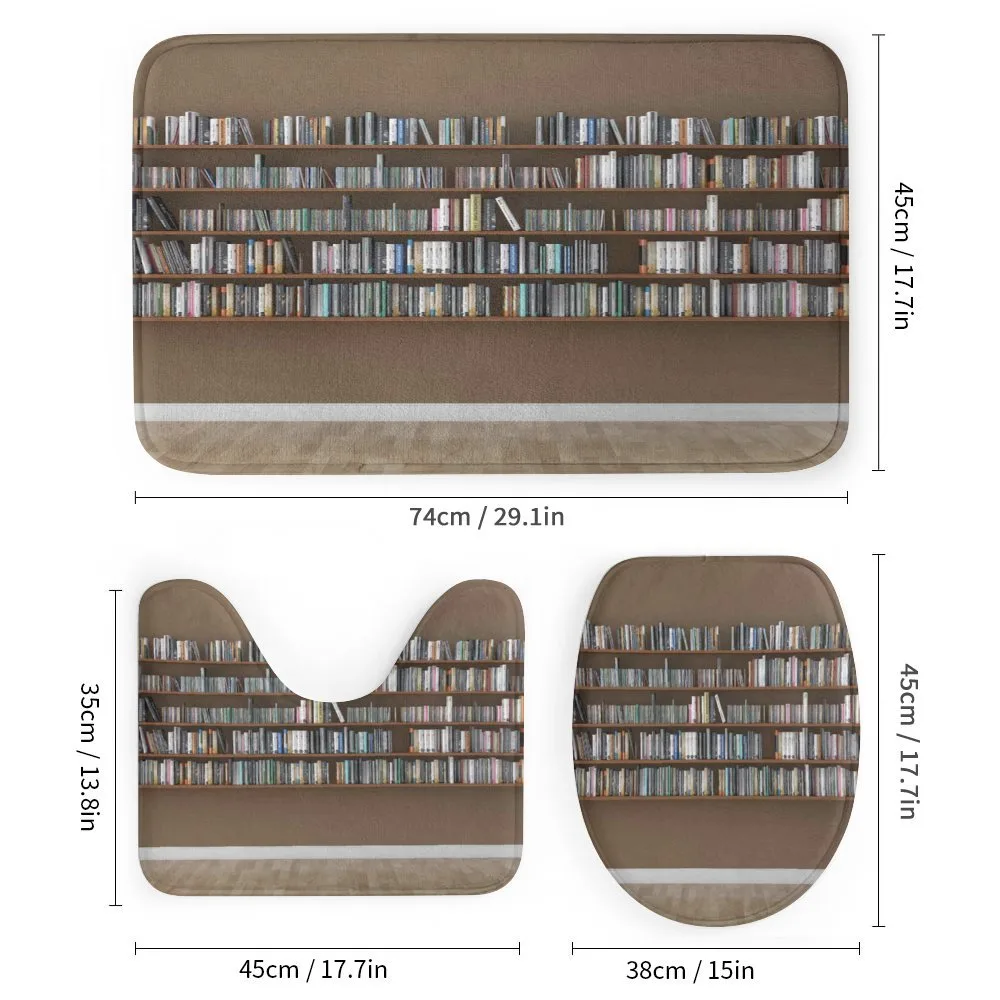 Interior Bookshelves Wall — Detail 1