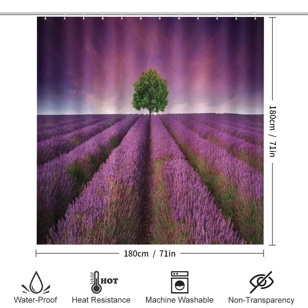Lavender Fields and Tree — Detail 2