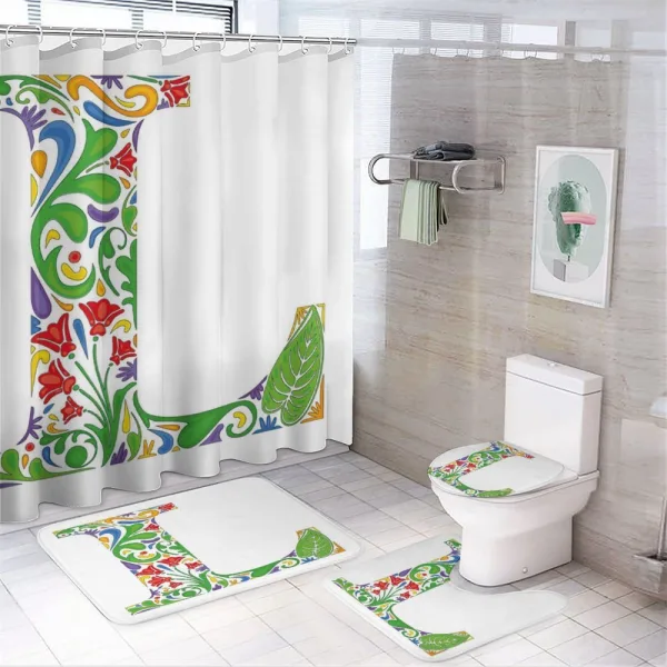 Leaf Blossom on a shower curtain
