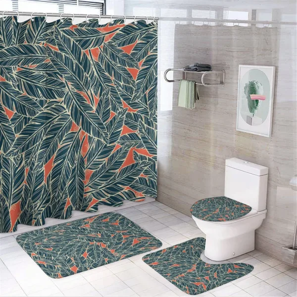 Modern on a shower curtain