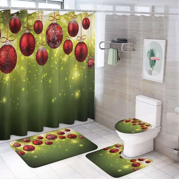 New Year Design Party on a shower curtain