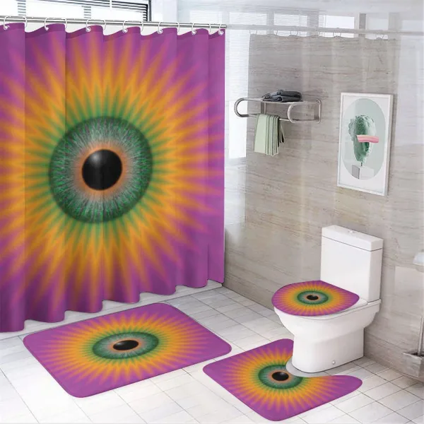 Ornamental Psychedelic Eye on a shower curtain