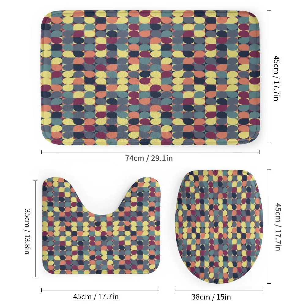 Pastel Circles Squares — Detail 1