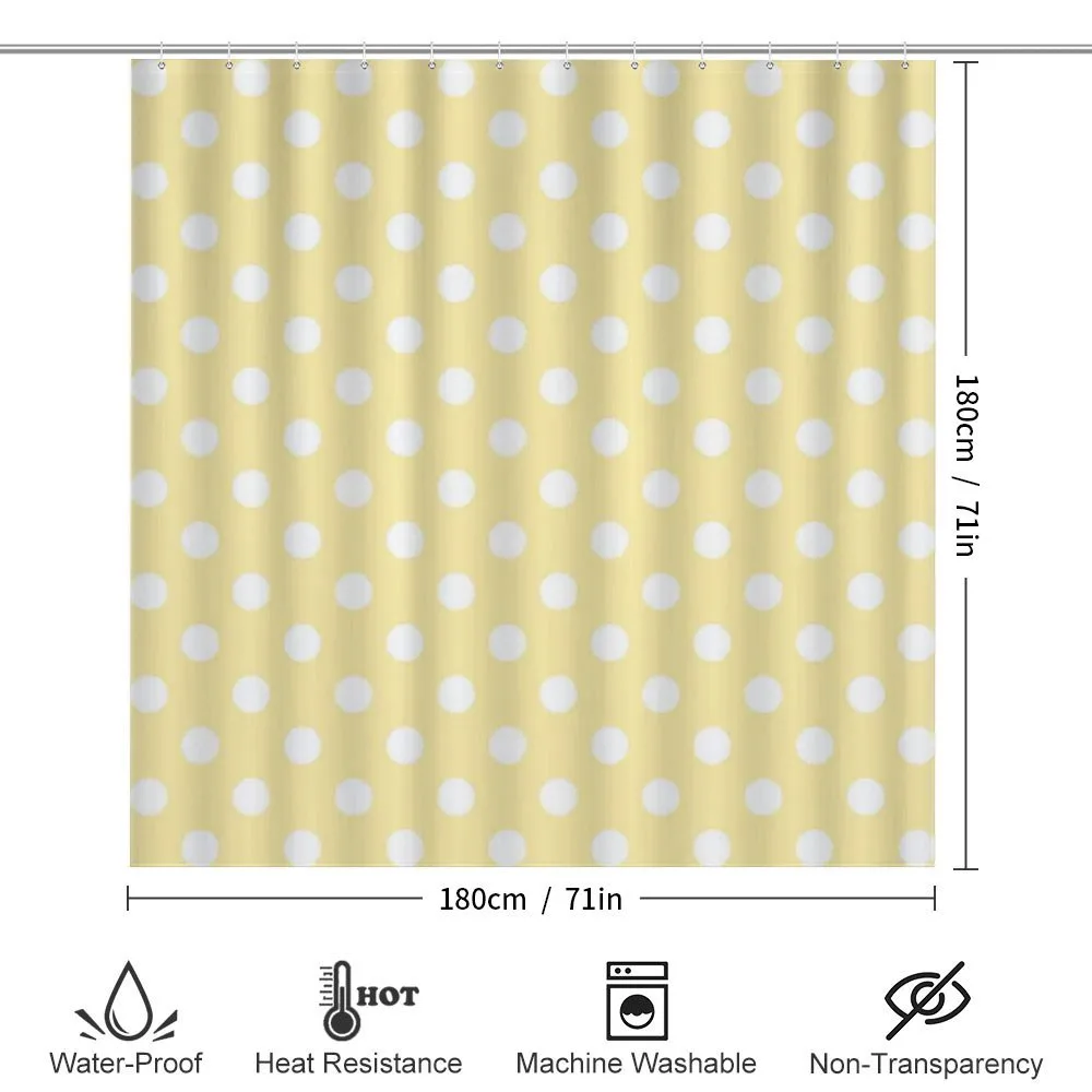Retro Polka Dots Yellow — Detail 2