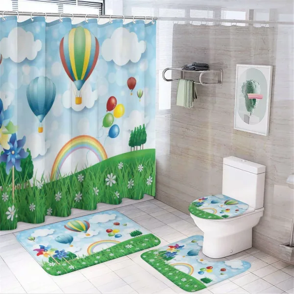 Spring Field Fantasy on a shower curtain