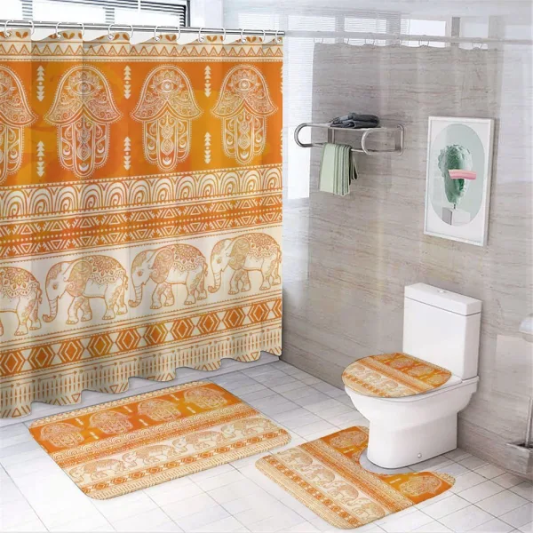 Traditional Ornate Border on a shower curtain