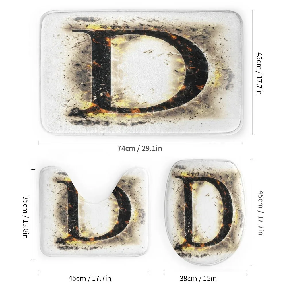 Blazing Uppercase D — Detail 1