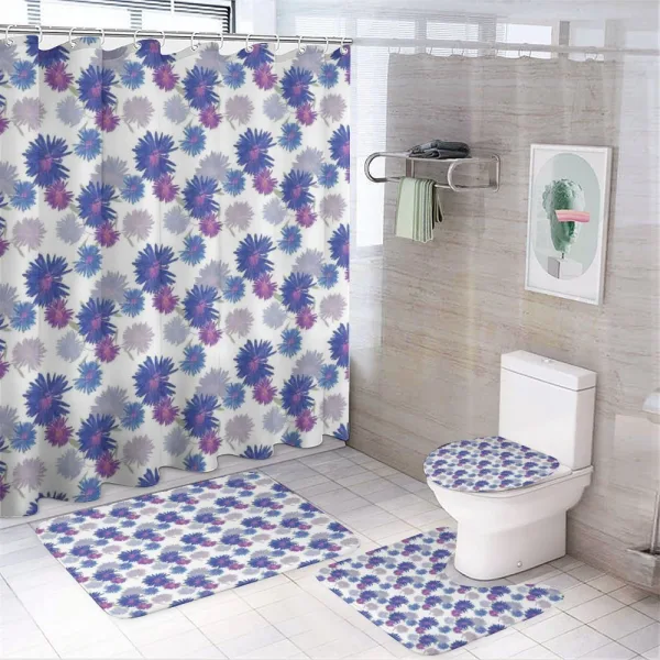 Blossoming Daisies Design on a shower curtain