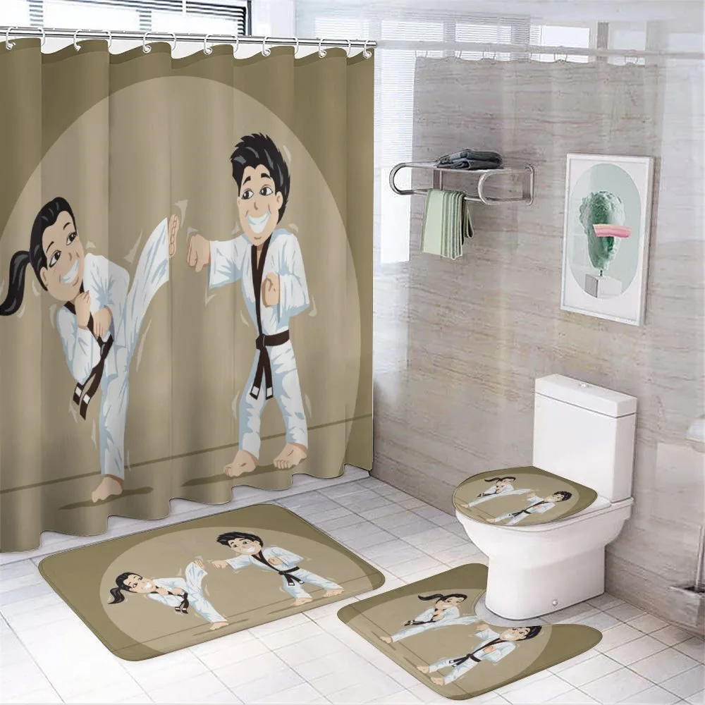 Children Karate Cartoon Art — Your design