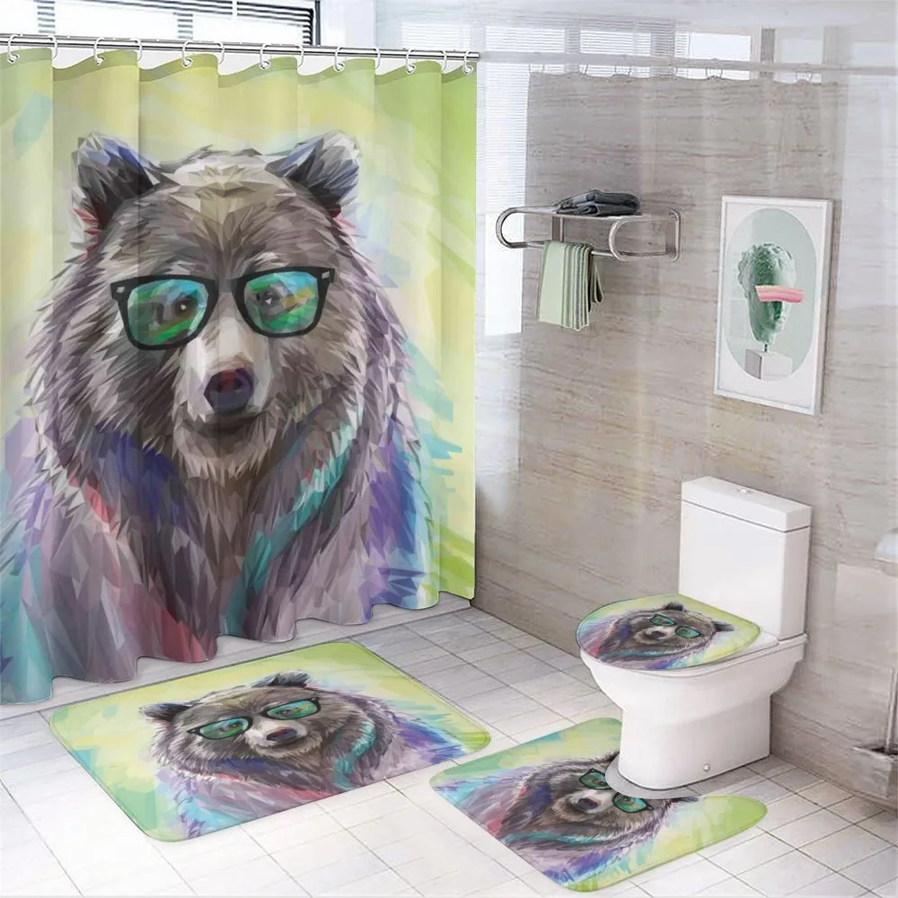 Colored Wild Bear Art — Your design