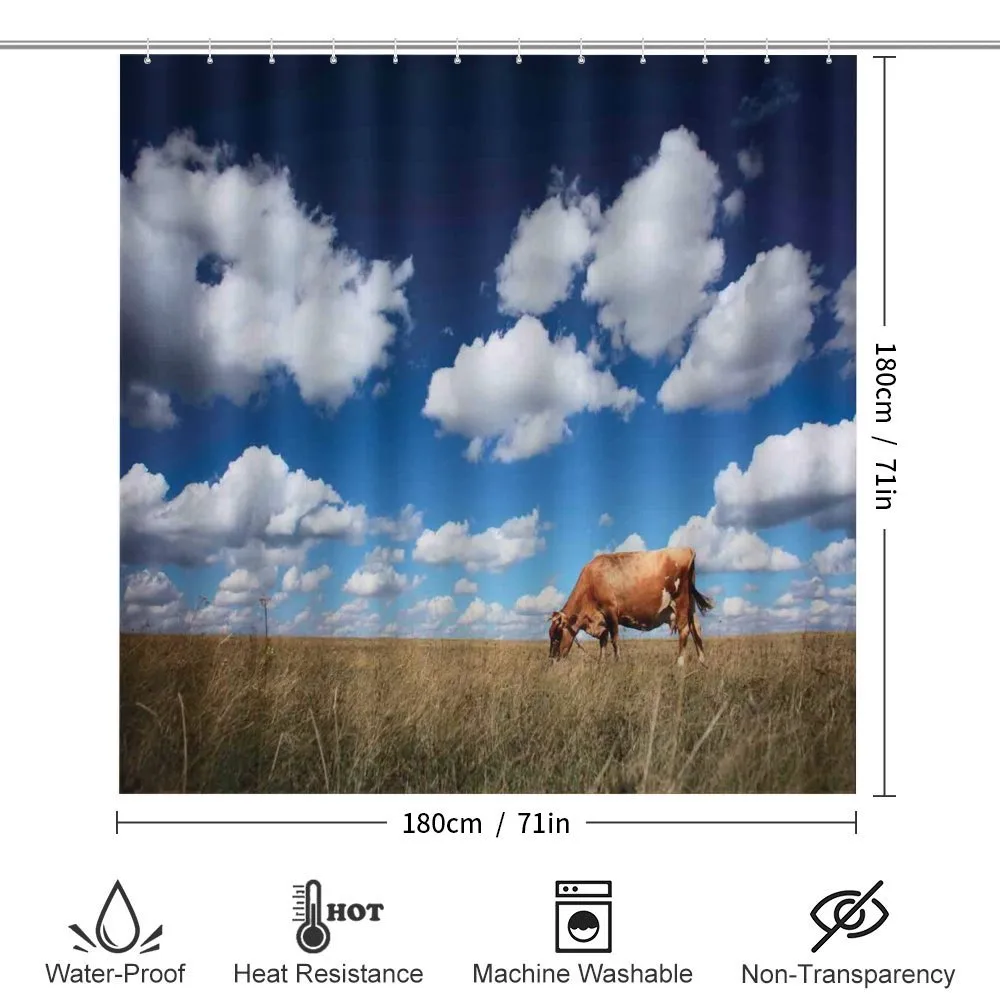 Cow Meadow Sky Clouds — Detail 2