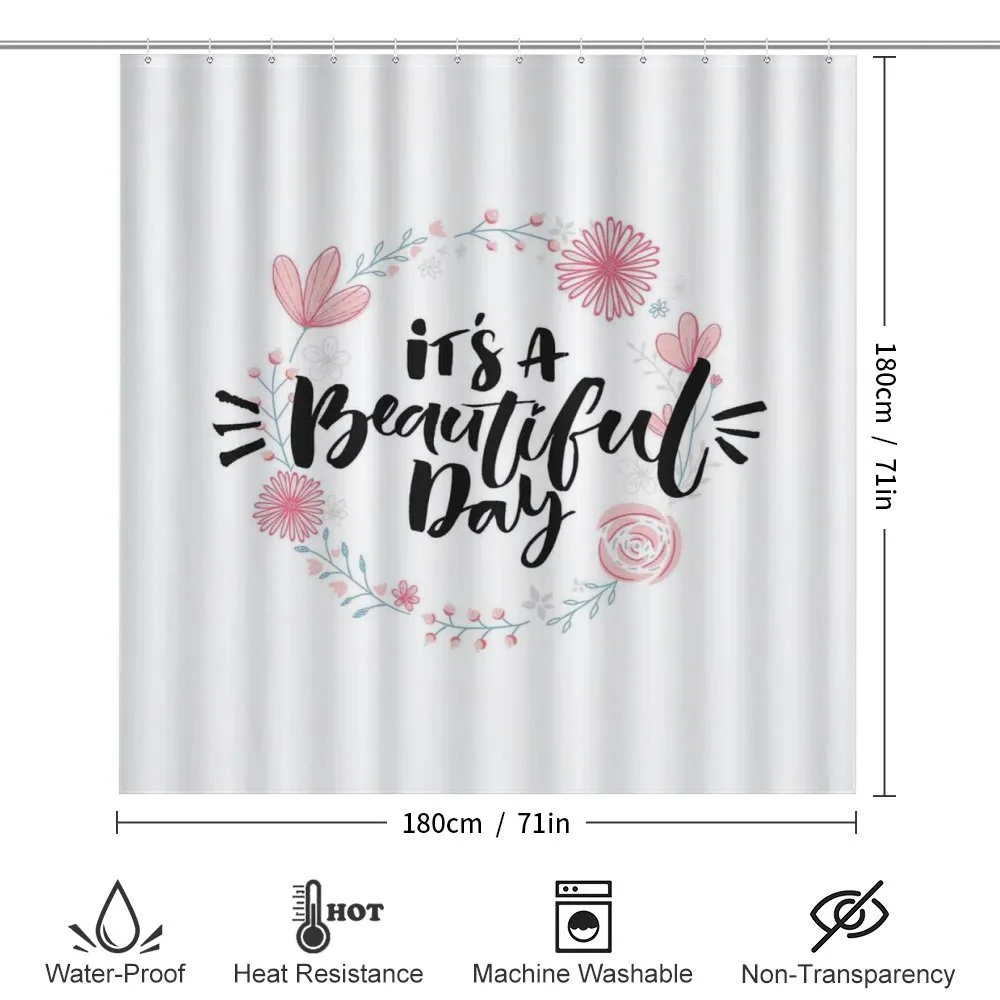 Floral Wreath Modern Text — Detail 2
