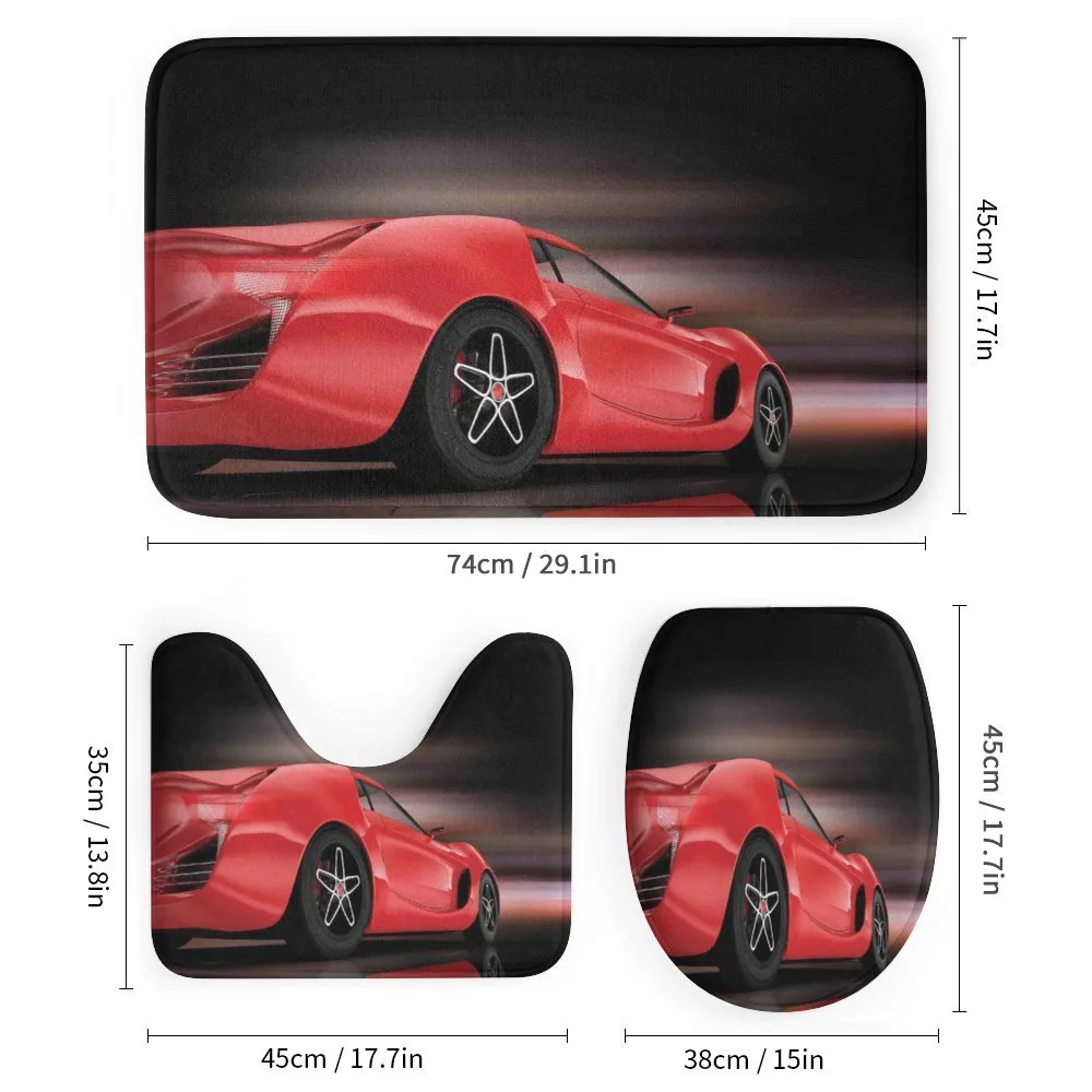 Futuristic Red Sports — Detail 1