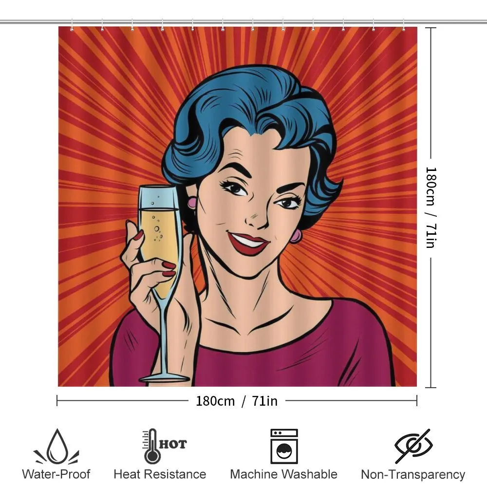 Girl Toasting Champagne — Detail 2