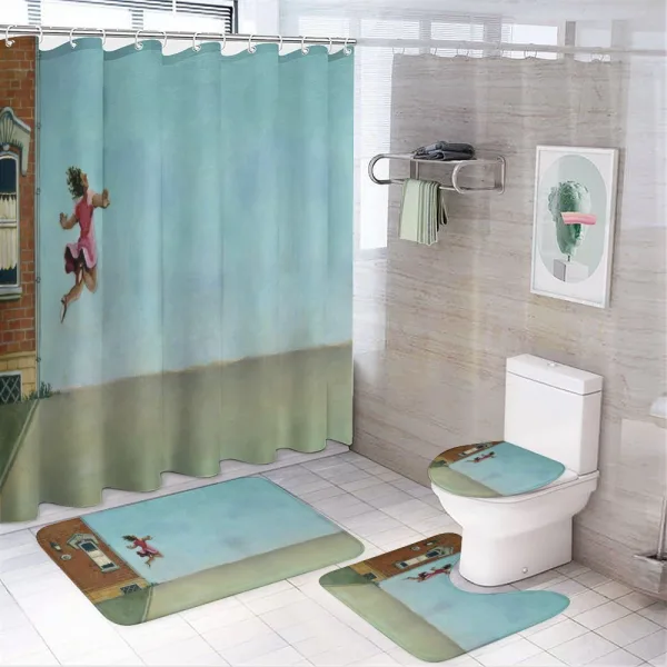 Life Contrast Art on a shower curtain