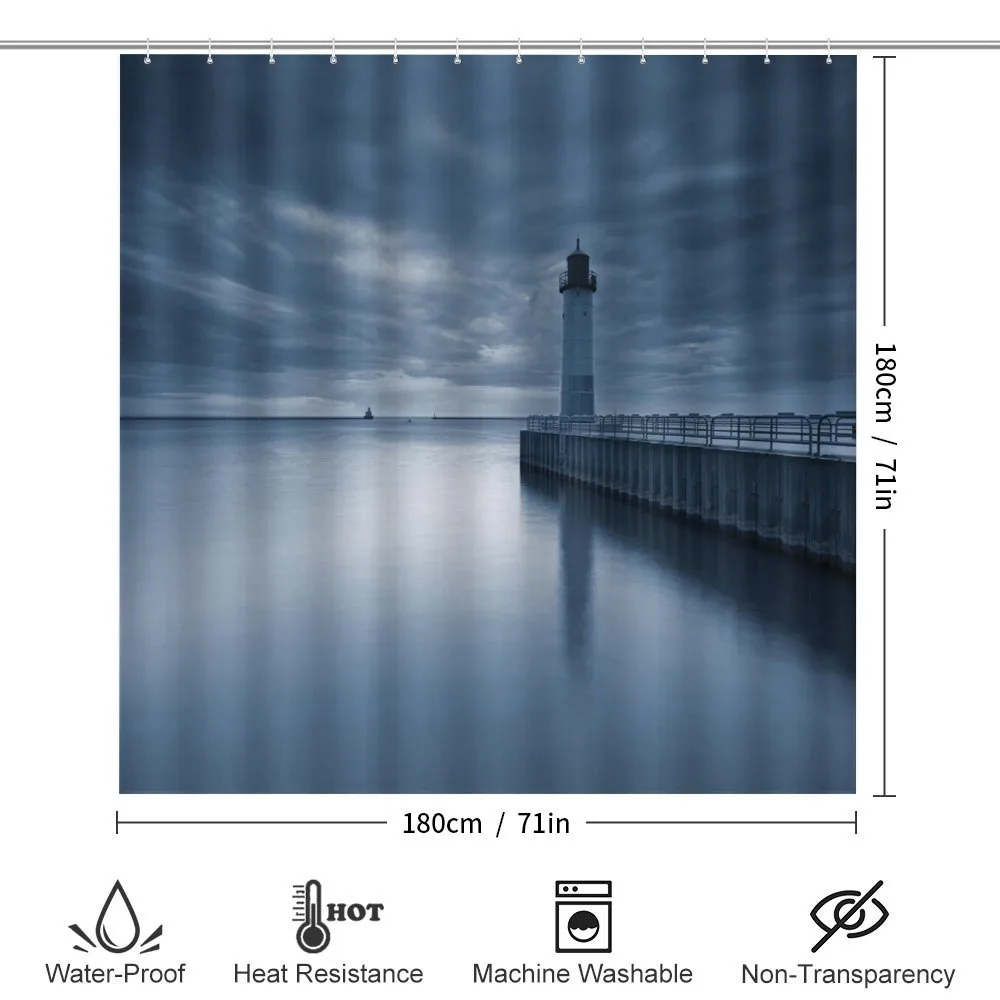 Lighthouse Overcast Sky — Detail 2