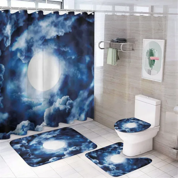 Magic Dark Twilight Dawn on a shower curtain