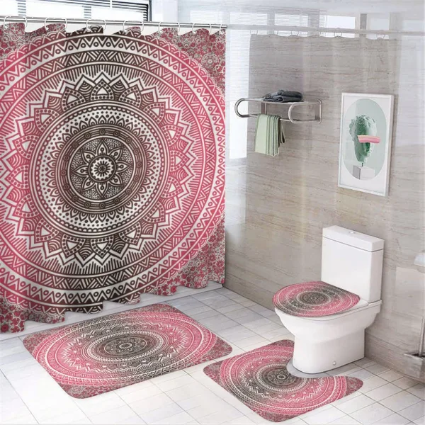 Ombre Ethnic on a shower curtain