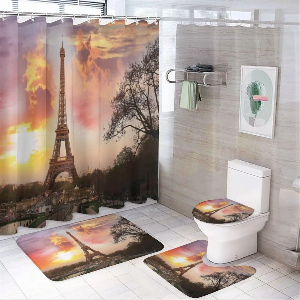 Parisian Cityscape at Sunset — Your design