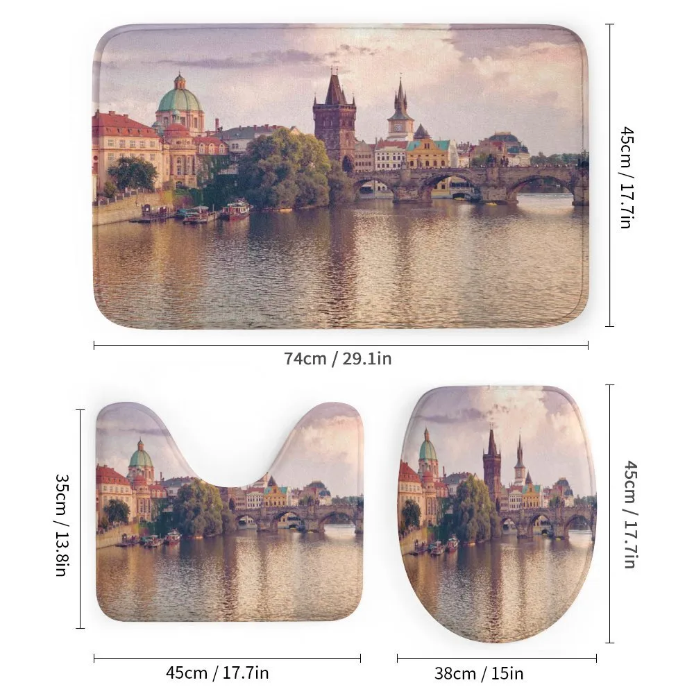 Prague River and Bridge — Detail 1