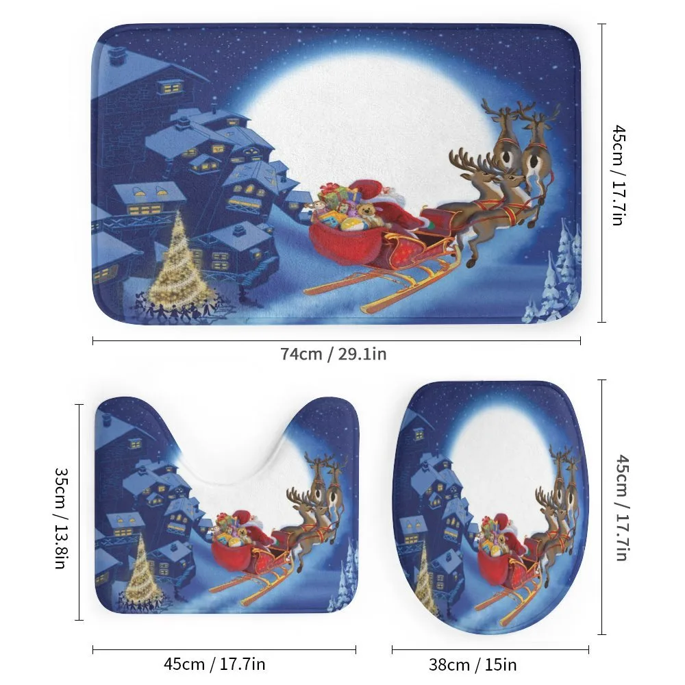 Reindeers in Night Sky — Detail 1