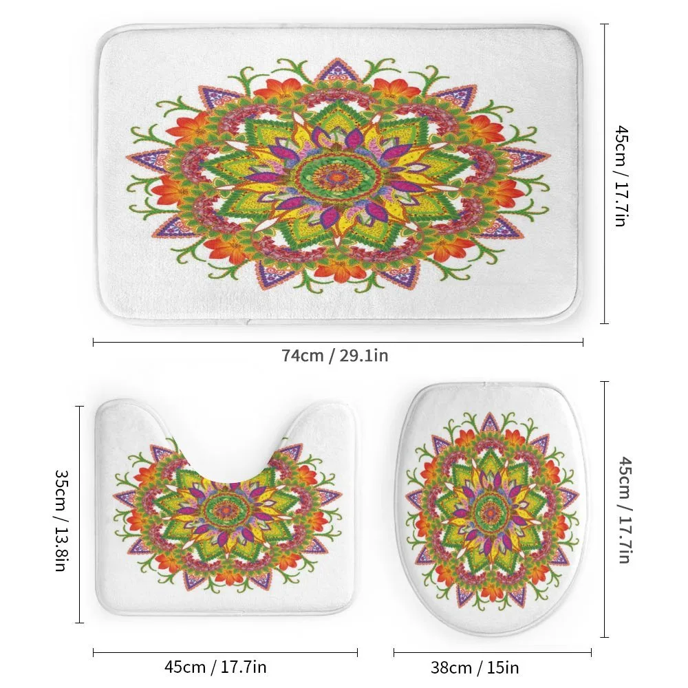 Vibrant Floral Mandala — Detail 1