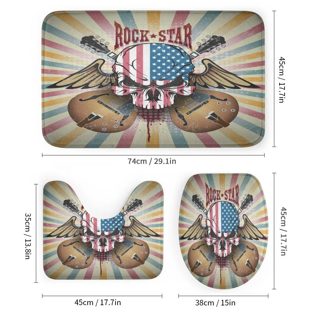Angry Skull America Flag — Detail 1