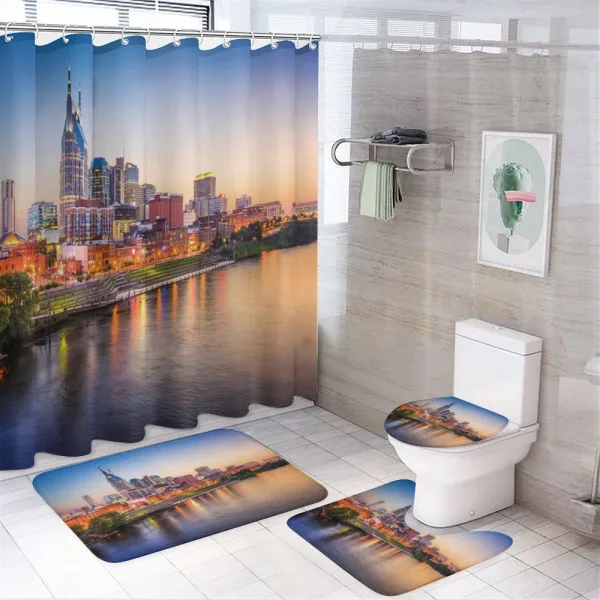 Cumberland River on a shower curtain