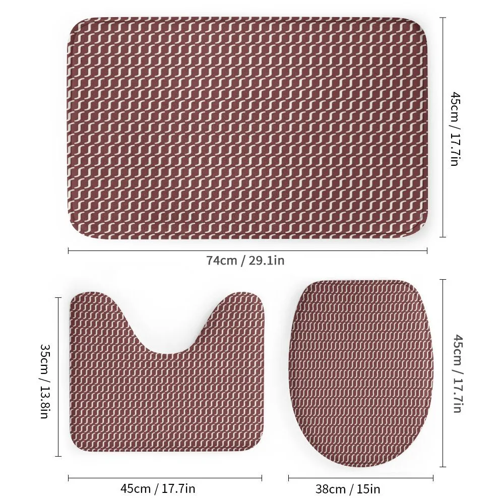 Cutrvy Wavy Lines Dark Tile — Detail 1