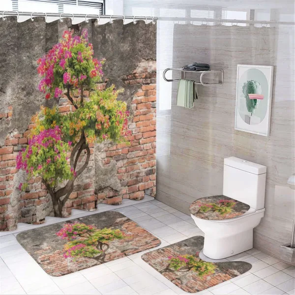 Flourishing Tree Wall on a shower curtain