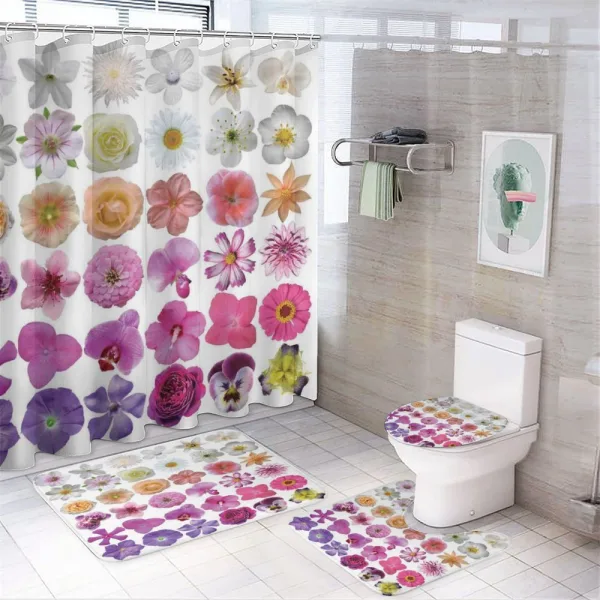 Flowers Petunia Botanic on a shower curtain