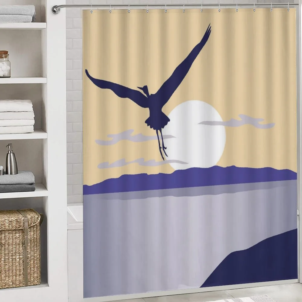Flying Bird on Horizon — Detail 4