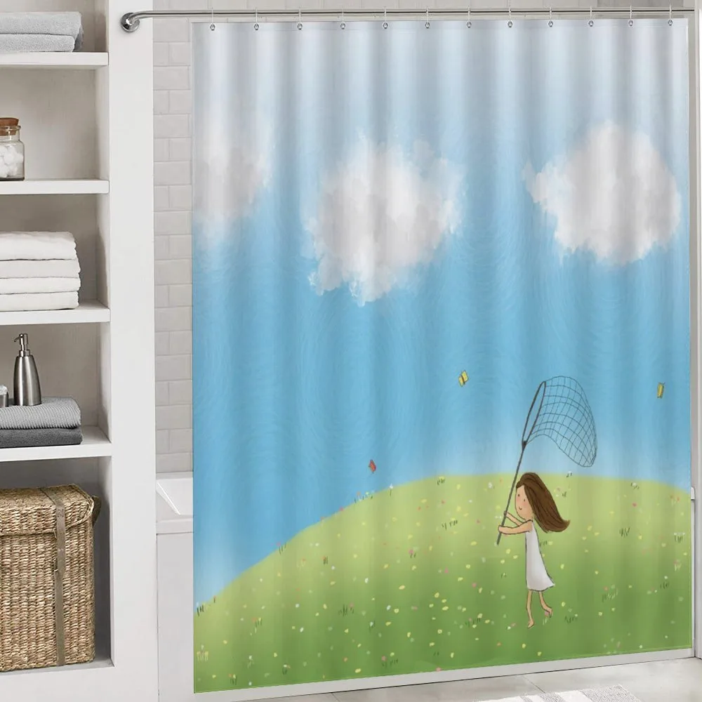 Girl Chasing Butterflies — Detail 4