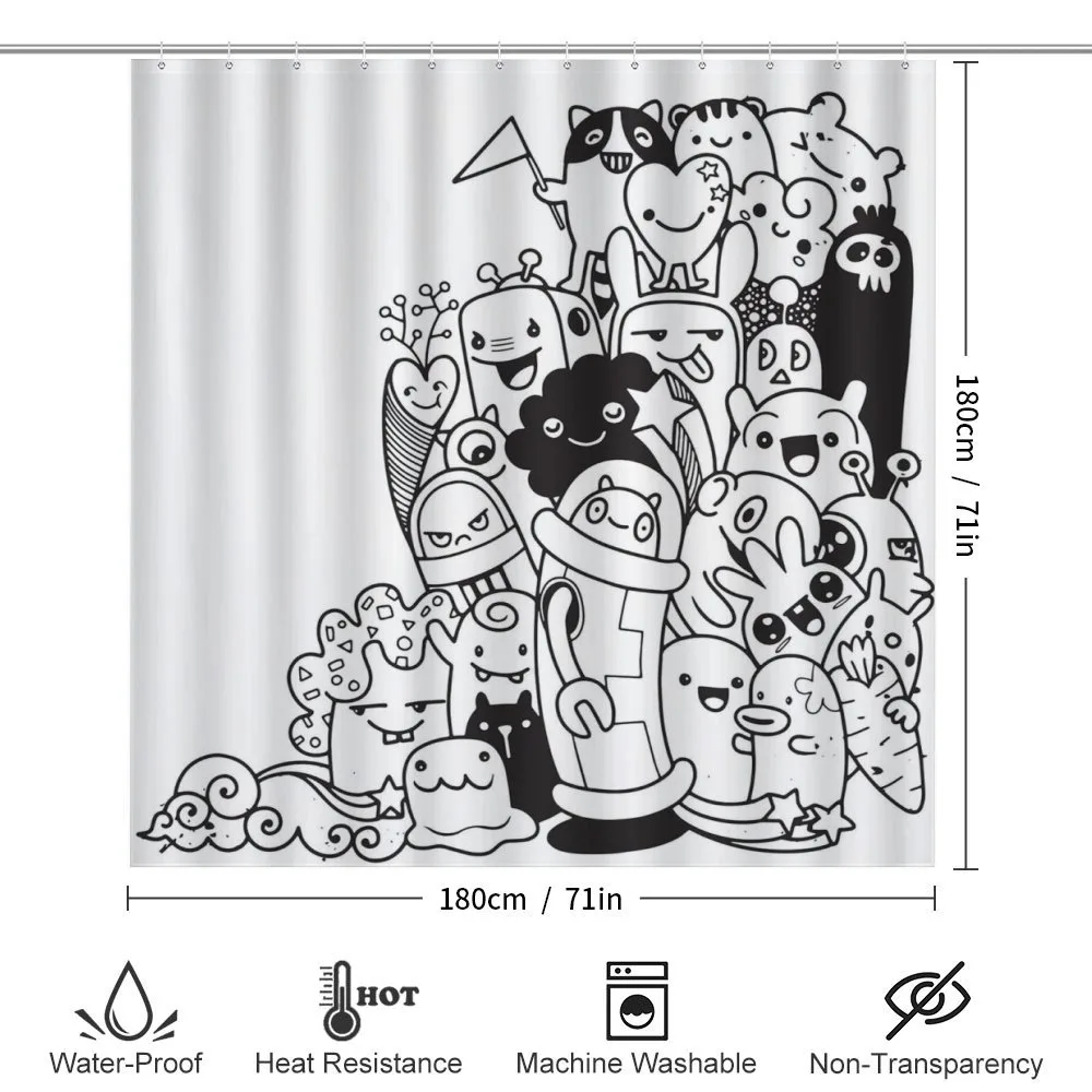 Monotone Monster Characters — Detail 2