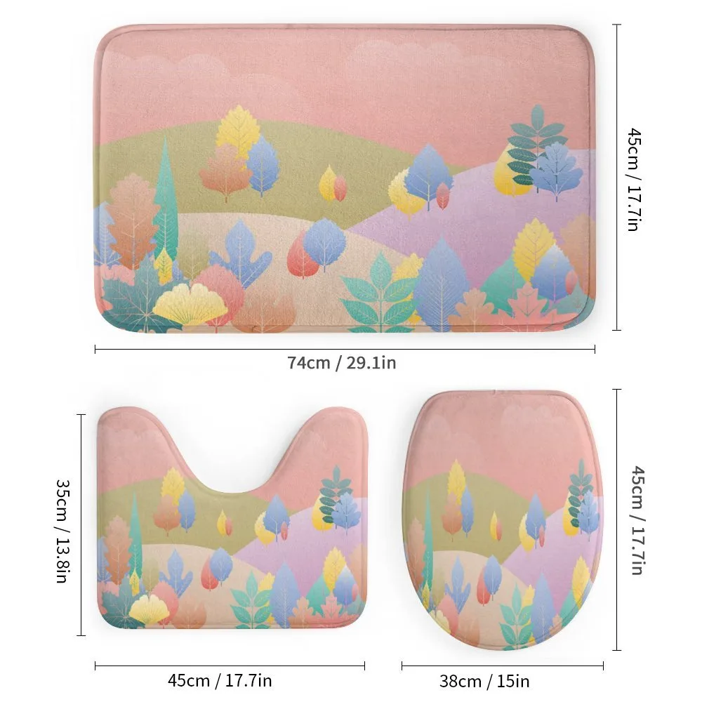Pastel Fall Leaves — Detail 1