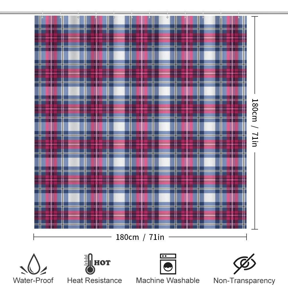 Pink and Blue Tartan — Detail 2