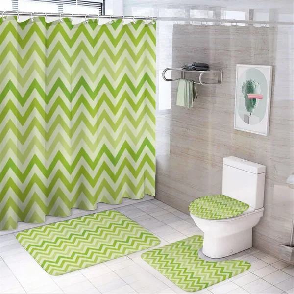 Traditional Chevron on a shower curtain