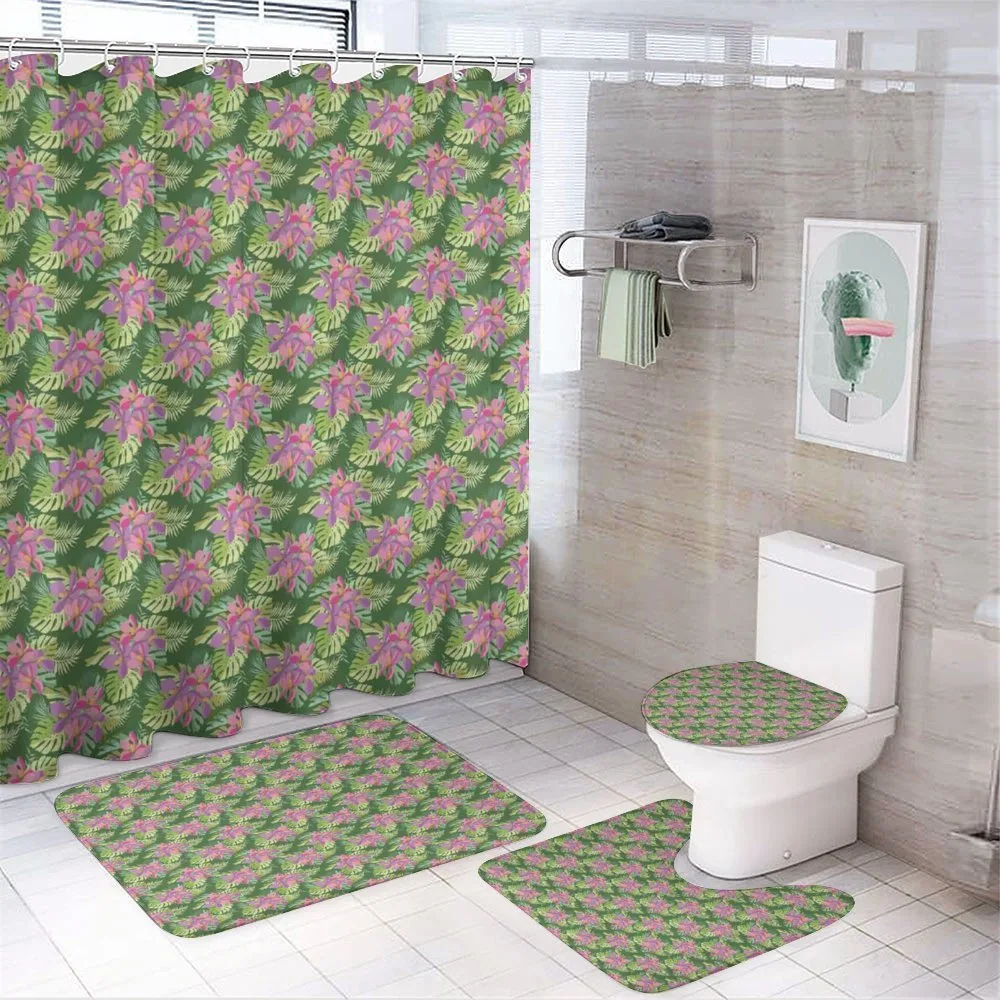 Tropical Flowers Palm Leaf — Your design