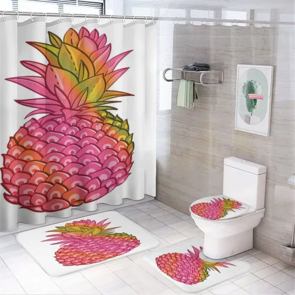 Tropical Organic Fruit on a shower curtain