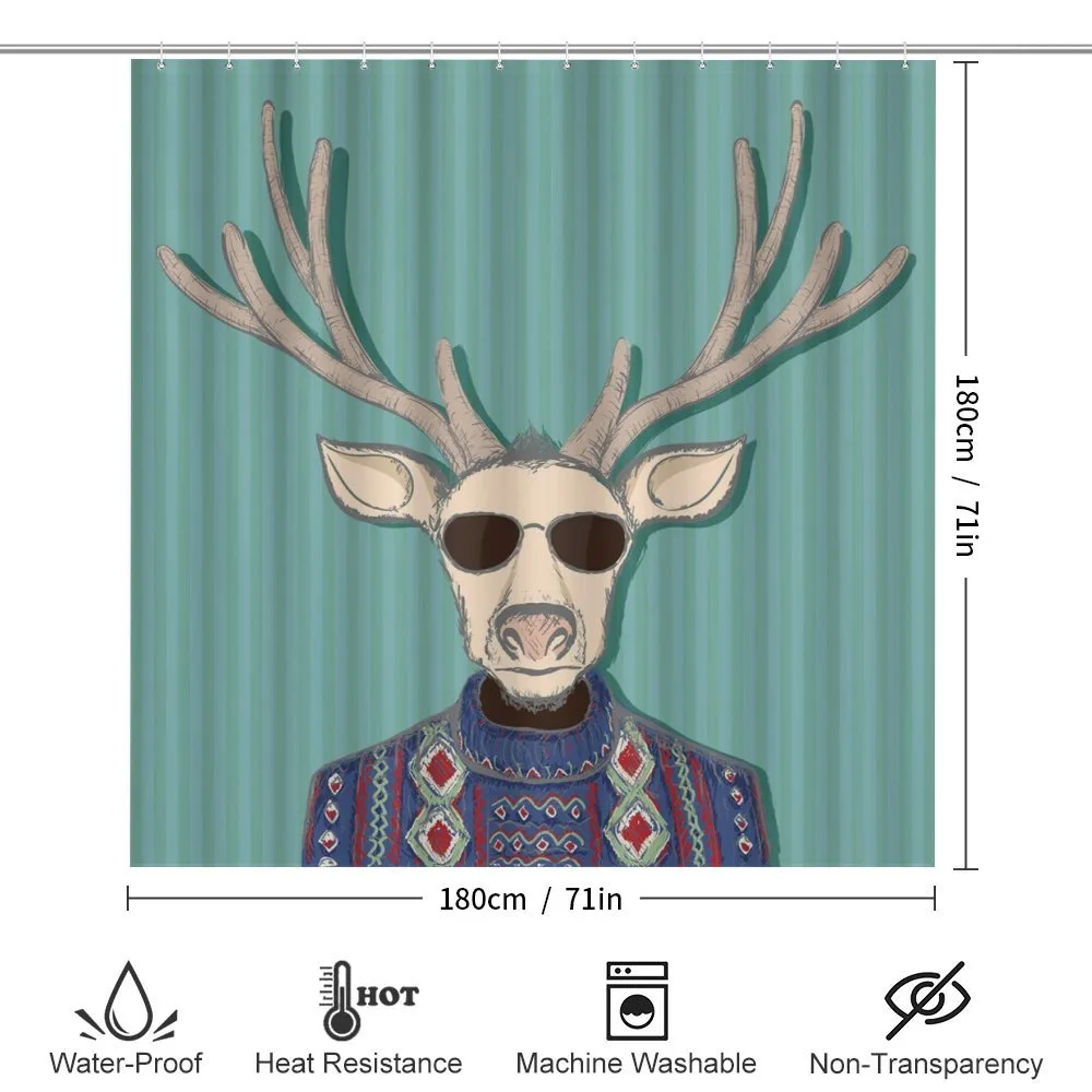 Deer with Colorful Sweater — Detail 2