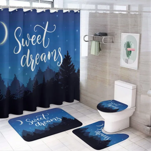 Dreams Night Wish on a shower curtain
